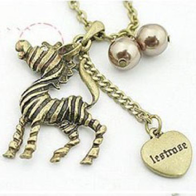 Free Shipping Small Zibra Pendant Necklace