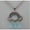 Free Shipping Rinbow And Drop Pendent Necklace