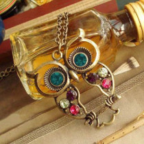 Free Shipping Hollow-out Owl Necklace