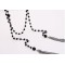 Free ShippingBlack Ball Necklace With Tassels