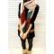 Overlength Coloe Matching Scarf