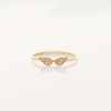Angle's Wing Shape Ring With Rhinestones