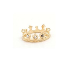 Crown Ring With Rhinestones