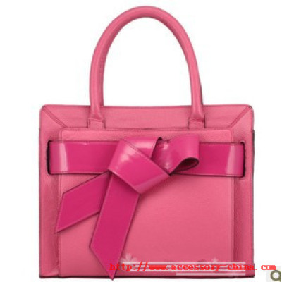 2012 New Fashion- Lady's Vintage Leather Handbag With Bow