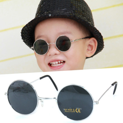 retro round glasses and round frame for tide children's sunglasses