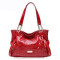 [Free Shipping]2012 Autumn New Crocodile Pattern Red Gem Leather Shoulder Female Package