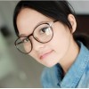 Free Shipping Non-mainstream And Retro Fashion With Metal Edging Of Great Circle Frame Thin Frame Plain Glass Spectacles For Tide People Sunglasses