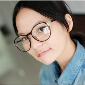 Free Shipping Non-mainstream And Retro Fashion With Metal Edging Of Great Circle Frame Thin Frame Plain Glass Spectacles For Tide People Sunglasses
