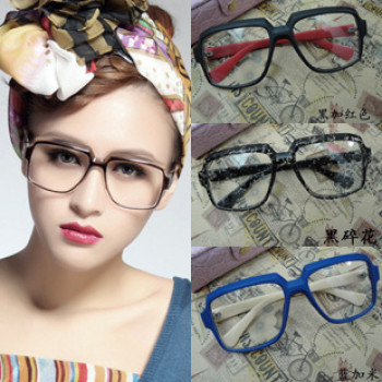 two-color retro eyeglass frames for fashion men and women