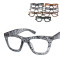 Free Shipping New Big Black Box Of Retro Glasses For Leopard Control People Sunglasses