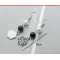Free Shipping Fashion Black asymmetric Rose Pearl Drop Pendant Earrings