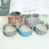 [Free Shipping] Hollow-out Fashion Alloy Bracelet With Rhinestones