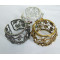 [Free Shipping] Hollow-out  Fashion Alloy Bracelet With Rhinestones