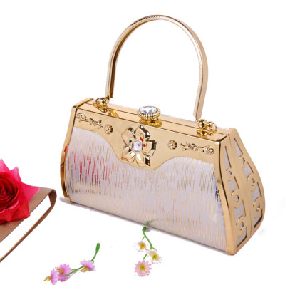 Princess Evening Handbag With Flower Patterns