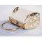 Cream-colored Princess Evening Handbag With Rhinestones
