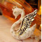Free shipping The  Swan Lake exquisite diamond brooch pendant dual-use elegant White Swan brooch