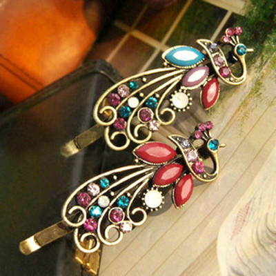 Free Shipping Europe And The United States Retro Peacock Hairpin
