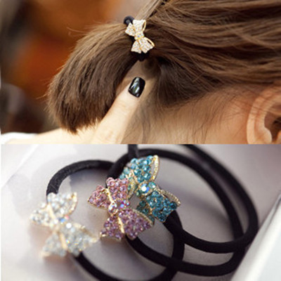Free Shipping Small Rhinestones Bow Hair Decorated Headband
