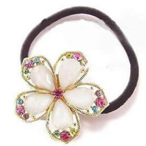 Free Shipping Fancy Color Multi Slice Crystal Flower Hairband