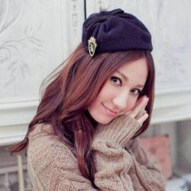 Free Shipping Embroidery Badge Bow Hat Hair Hoop Hairband
