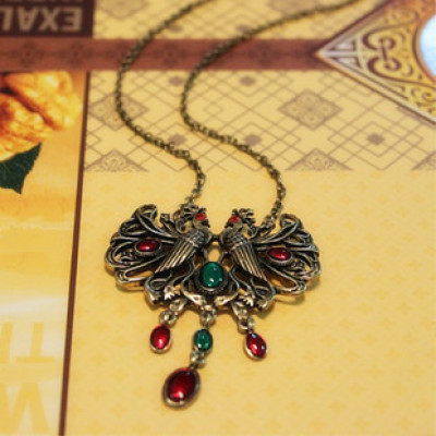 Free shipping Hot retro Love Peacock Necklace long paragraph sweater chain