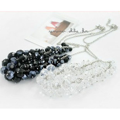 Free shipping Fashion jewelry star fashion crystal drop grapes Pendant Necklace female temperament