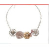 Free shipping Fashion Fairy Princess two rose pearl Vintage Necklace