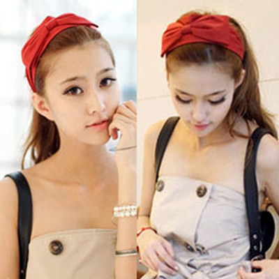 Free Shipping Width Hairband With Bow Retro-style