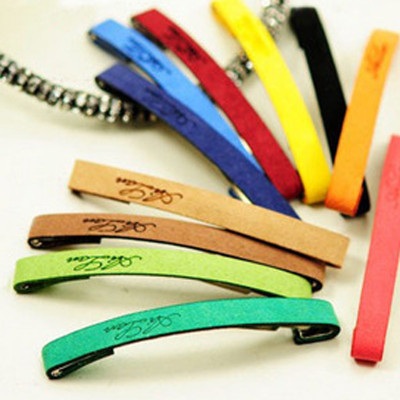 Free Shipping Deerskin Candy-color Clip Hairpin