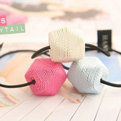 Free Shipping Hand-knitted The Geometric Shapes Doll Solid Color Headband