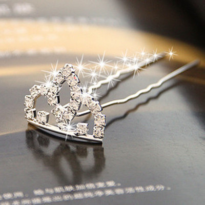 Free Shipping Boutique Crown The Full Drill Hairpin