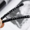 Free Shipping Black Cute Crystal Small Box-shaped Hairpin