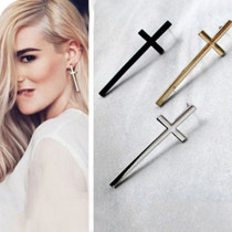[Free Shipping] Jewelry Wholesale European And American Retro Temperament Cross  Couple Earrings