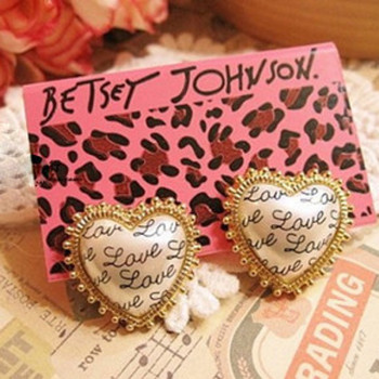 [Free Shipping] Wholesale Jewelry  The New Specials Love Letter Earrings