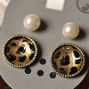 [Free Shipping] Jewelry Wholesale Pearl Earrings European And American Retro Leopard Value Piece