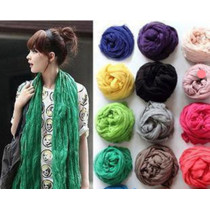 Free Shipping Fashion Female Long Candy -Color Fold Scarf