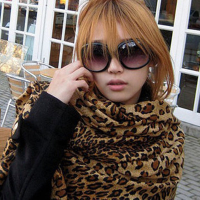 Free Shipping Korean Version Leopard Shawl Cotton Material