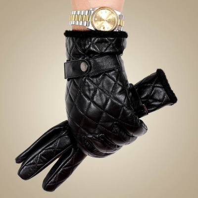 Free Shipping Leather Warm Fashion Models Gloves