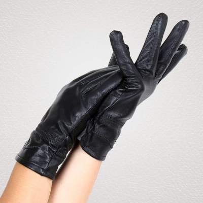 Free Shipping Ms. Fashion Sheep Leather Gloves