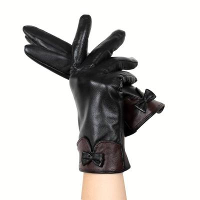 Free Shipping Quality Ms. Goatskin Leather Gloves