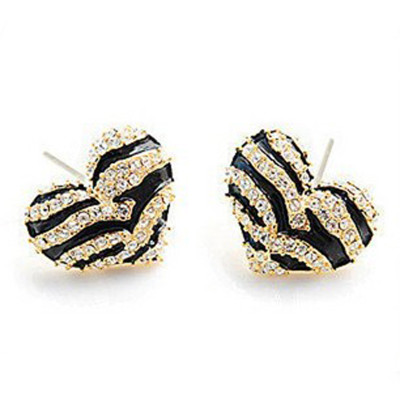 [Free Shipping ]  Jewelry Wholesale  Stylish Retro Zebra Love Wild Female Earrings