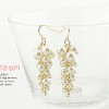 [Free shipping] 2012 New Bohemian Beaded Tassels Grape Female Earrings