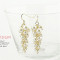 [Free shipping] 2012 New Bohemian Beaded Tassels Grape Female Earrings