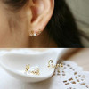 [ Free Shipping ] Gently Around The Hearts Of  Chic LOVE Pearl The Wild Stud Earrings