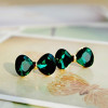 [ Free Shipping ] Jewelry Exquisite Emerald Crystal Bow Earrings