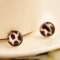 [ Free Shipping ] European And American Retro Small Earrings Jewelry Wholesale 2012 New Leopard Zebra Earrings
