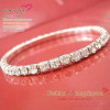 [Free Shipping]HL00101 Korean jewelry full diamond single row bracelet stretch lovely hand ring shiny ornaments female models 4g