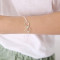 [Free Shipping]A tail chain anklet Universal 6g HL07001 simple openwork bow silver plated effect super beautiful bracelet