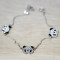 [Free Shipping]HL02201 Korea exquisite jewelry wholesale lovely delicate red panda bracelet over drilling 2012 new 4g