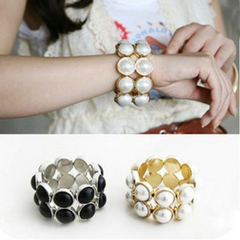 [Free Shipping]HL17301 Korean jewelry wholesale stars love the elegant double-row beads Phnom Penh bracelet 54g
